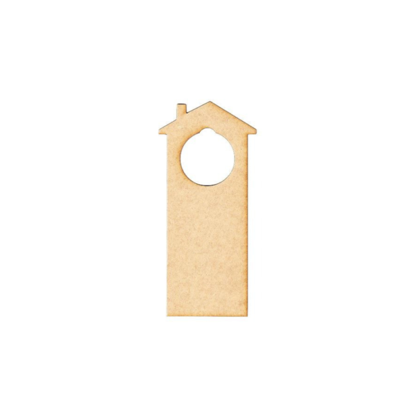 House Shaped MDF Door Hanger