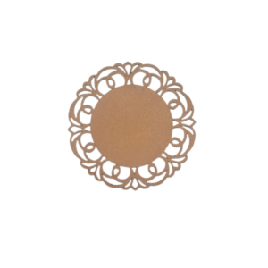 Round MDF Frame with Elegant Border