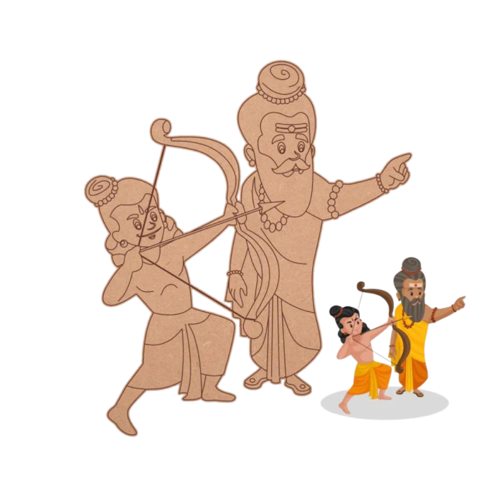 Dronacharya Teaching Bow Pre-Marked Cutout