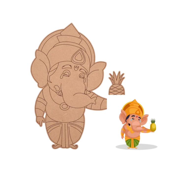 Emotional Ganesha Pre Marked Cutout