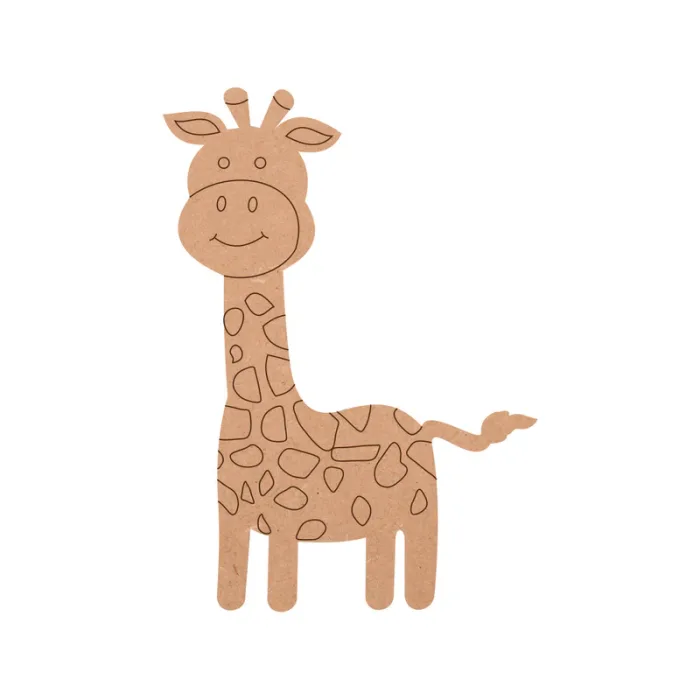 Giraffe Shape MDF Fridge Magnets Base