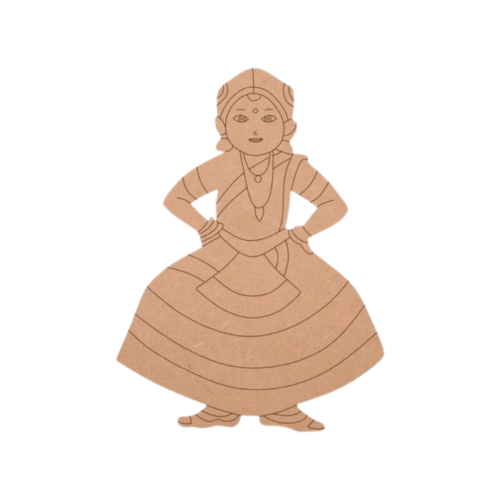 Kathakali Nritya MDF Pre-Marked Cutout