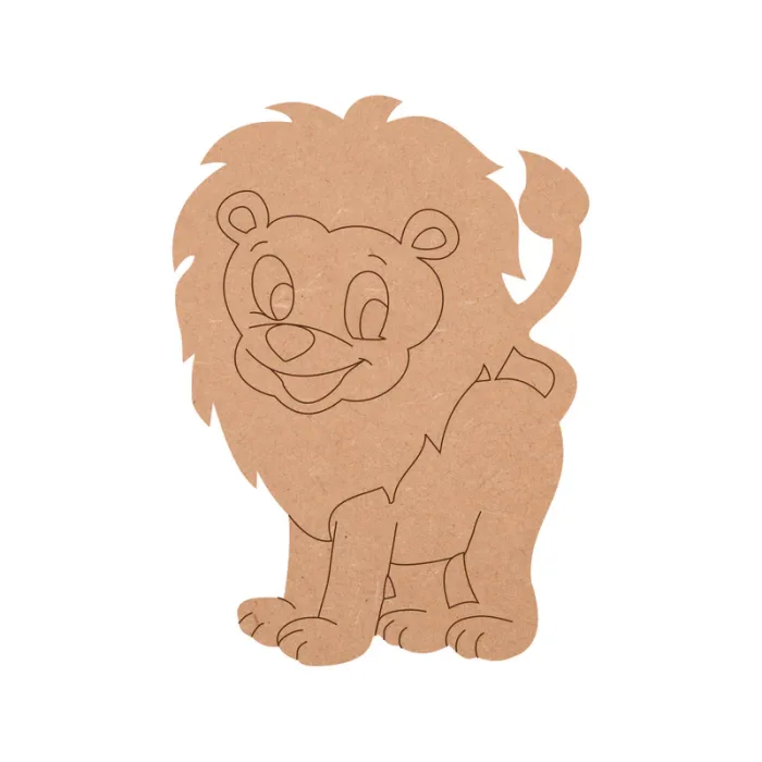 Lion Shape MDF Fridge Magnets Base