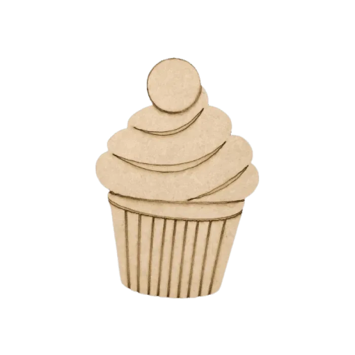 MDF Cup Cake Fridge Magnet