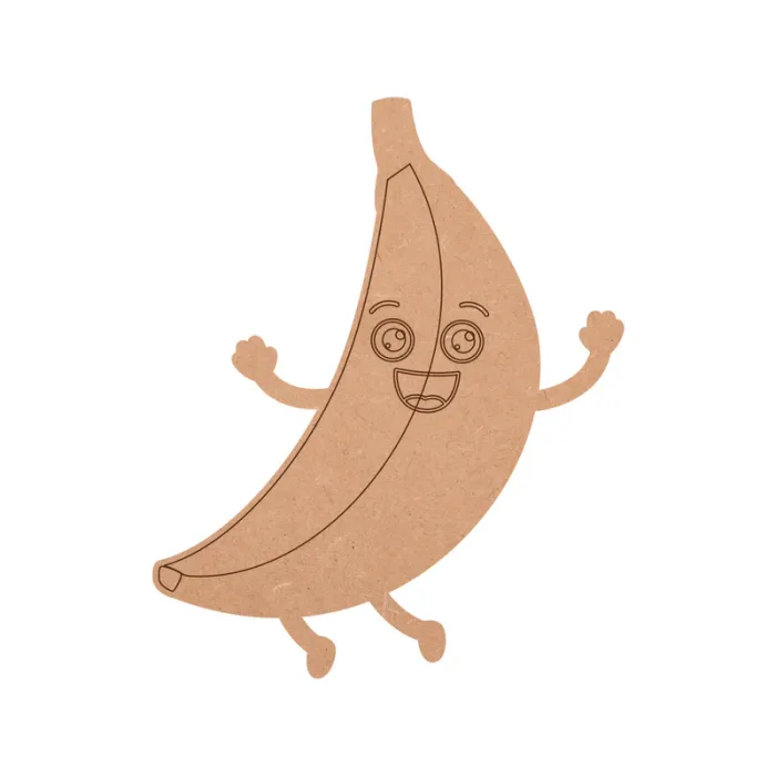 MDF banana Fridge Magnet