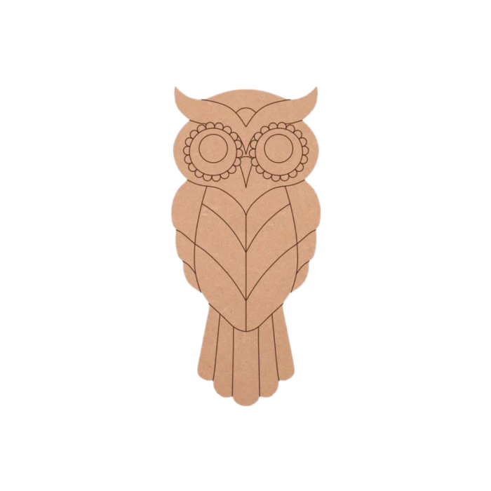 Owl MDF Pre-Marked Cutout