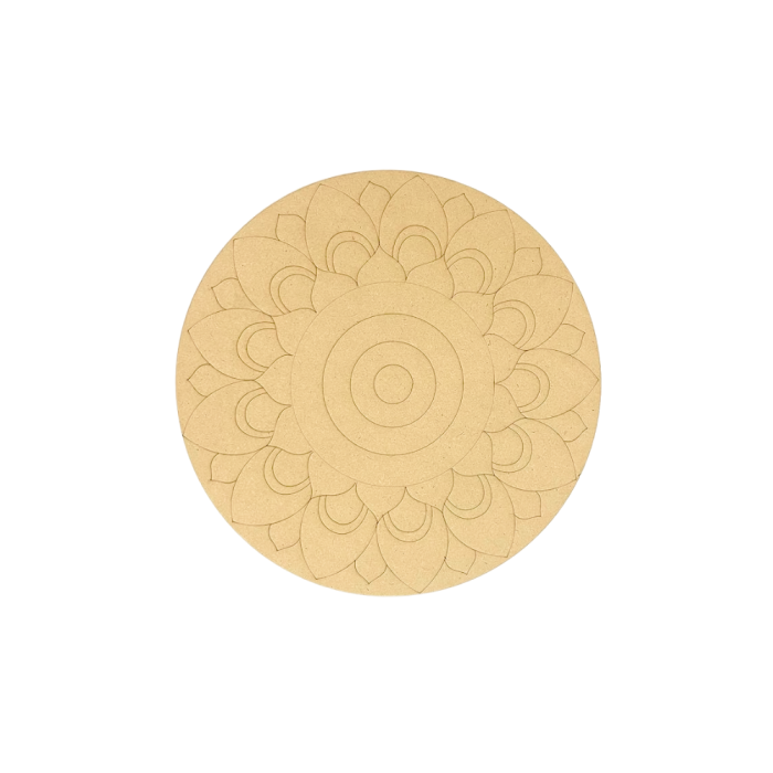 Pre-Marked Mandala Art MDF Board – Ready to Paint