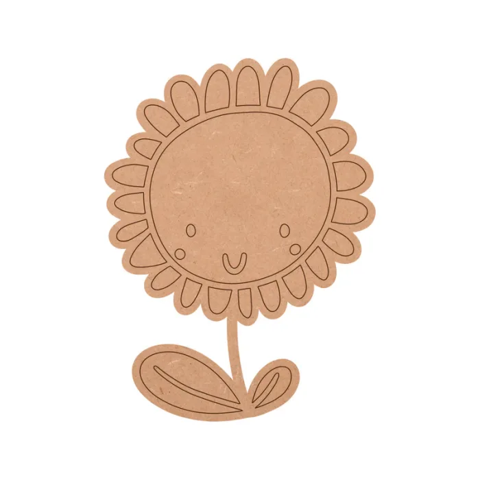 Sun Flower Shape MDF Fridge Magnets Base